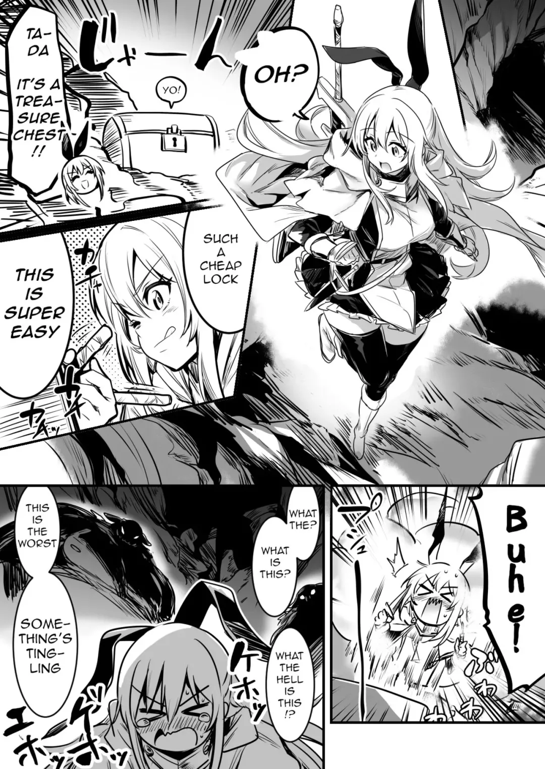 [Lefthand] Boukensha-chan ga Trap de Toraerarete Omochikaeri sareta Yatsu | Adventurer-chan Gets Caught in a Trap and is Taken Away Fhentai - Page 1