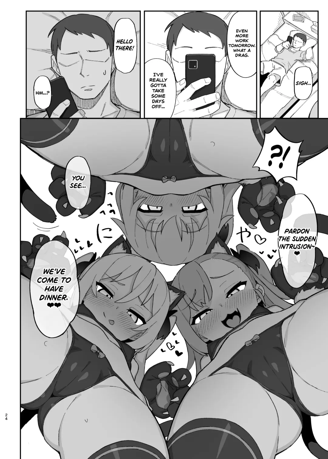 [Wagashi] Mesugaki Succubus-tachi ni Shiboritorareru Hon | A Book About Some Bratty Little Succubi Wringing You Dry Fhentai - Page 24