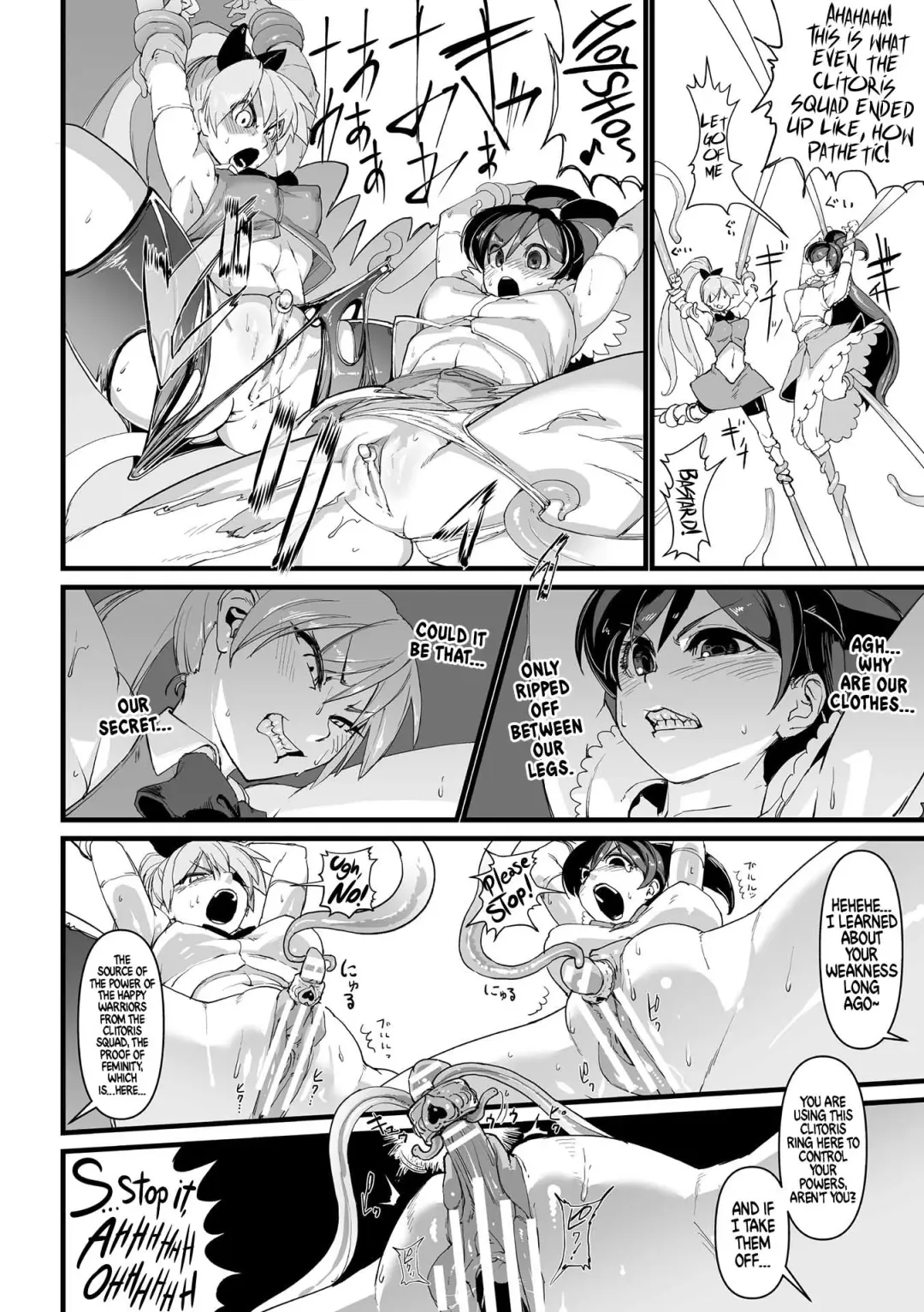 [Sasizume Soutarou] Mahou Shoujo Clitoria ~Ku, Clitoris ga Yowaku Nante Nain Dakara ne!~ Fhentai - Page 4