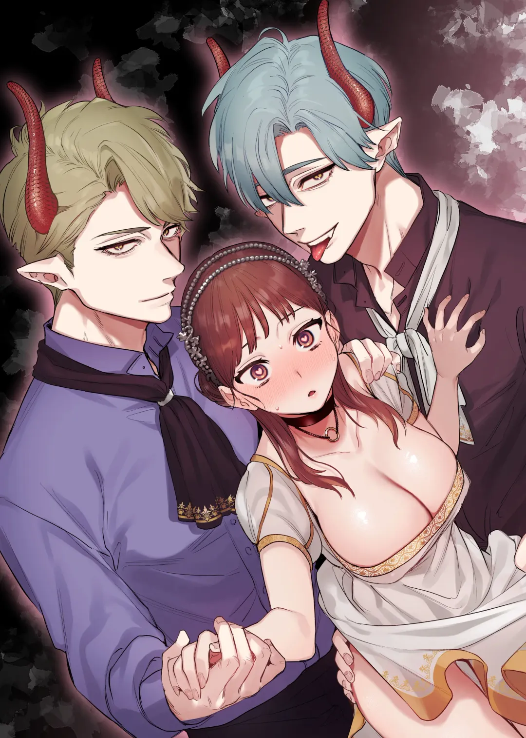 [Oniben Katze] dog eat dog era ~Ryuujinzoku Dorei no Futago to Saimin Koubi~ Fhentai - Page 2