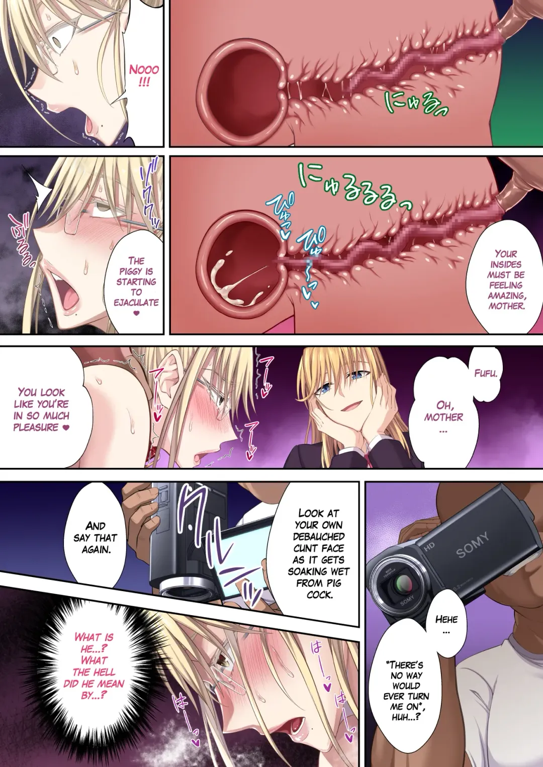 [Ijima Yuu] Kinpatsu Bakunyuu no Russia Hitoduma Gakuenchou Koudou Maria ga Ochirumade Fhentai - Page 40