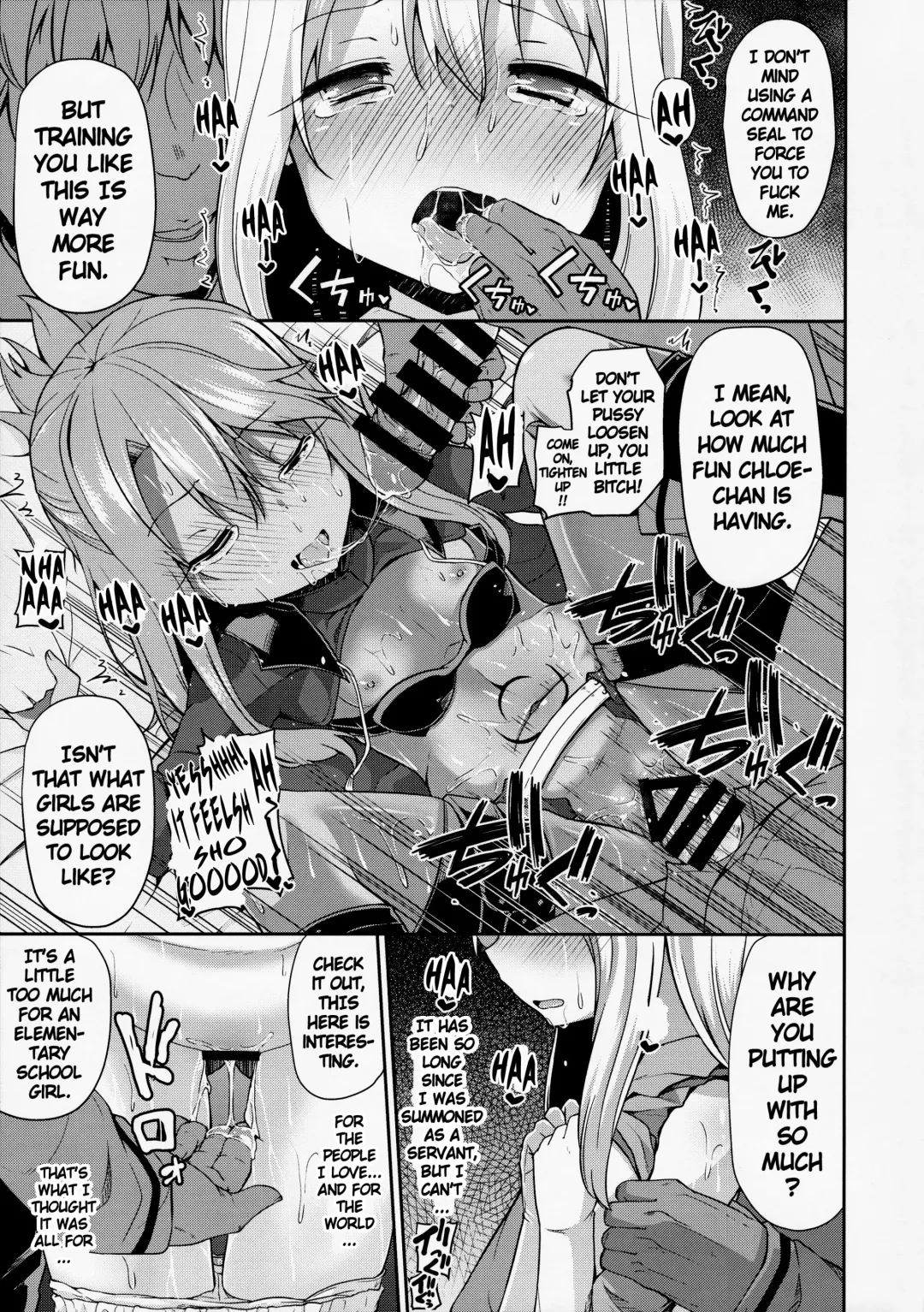 [Leafy] Illya to Kuro to Kimehame Reiju | Illya, Chloe, and the Sex Command Seal Fhentai - Page 6