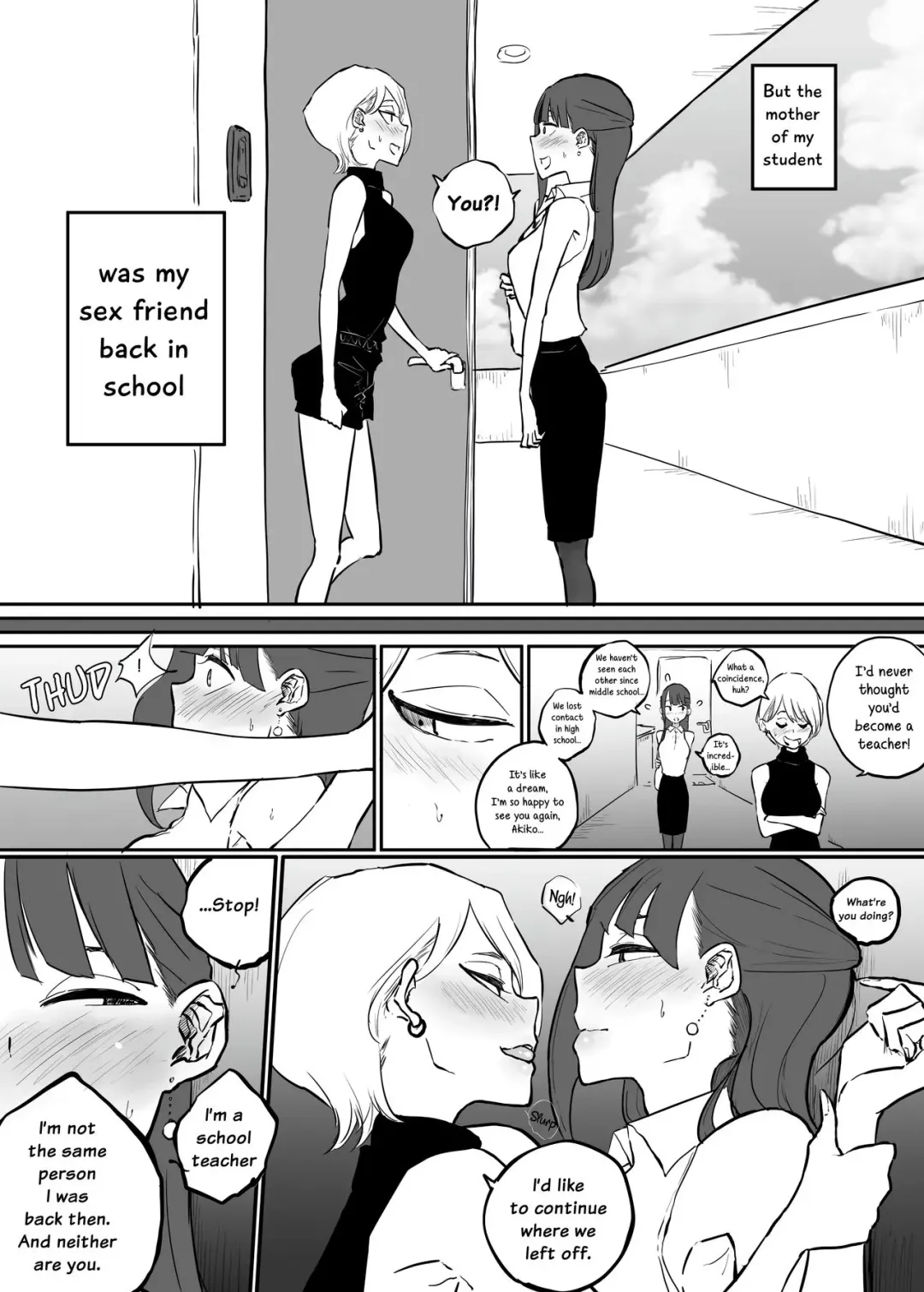[Pandacorya] Katei Houmon ni Ittara Oyago-san ga Gakusei Jidai no SeFri datta Ken | I Went For a Home Visit and Found Out My Student's Mother Is My Sex Friend From My School Days Fhentai - Page 2