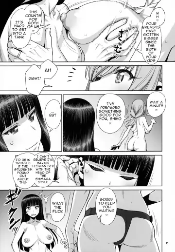 [Minazuki Juuzou - Usso] Shimada-ryuu VS Nishizumi-ryuu Bijukujo Lesbian Kyokugen Kougyaku Gurui | Shimada Style VS Nishizumi Style MILF Lesbian Extreme Anal Fetish Fhentai - Page 10