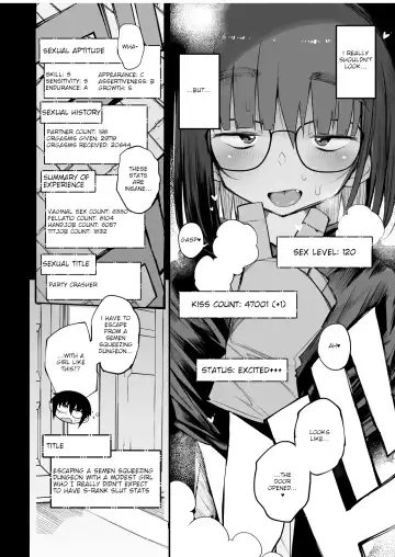 [F4u] Sakusei Dungeon Kouryaku ni Mukanai Jimiko no S-kyuu Dosukebe Status | Escaping a semen squeezing dungeon with a modest girl who I really didn't expect to have S-rank slut stats Fhentai - Page 11