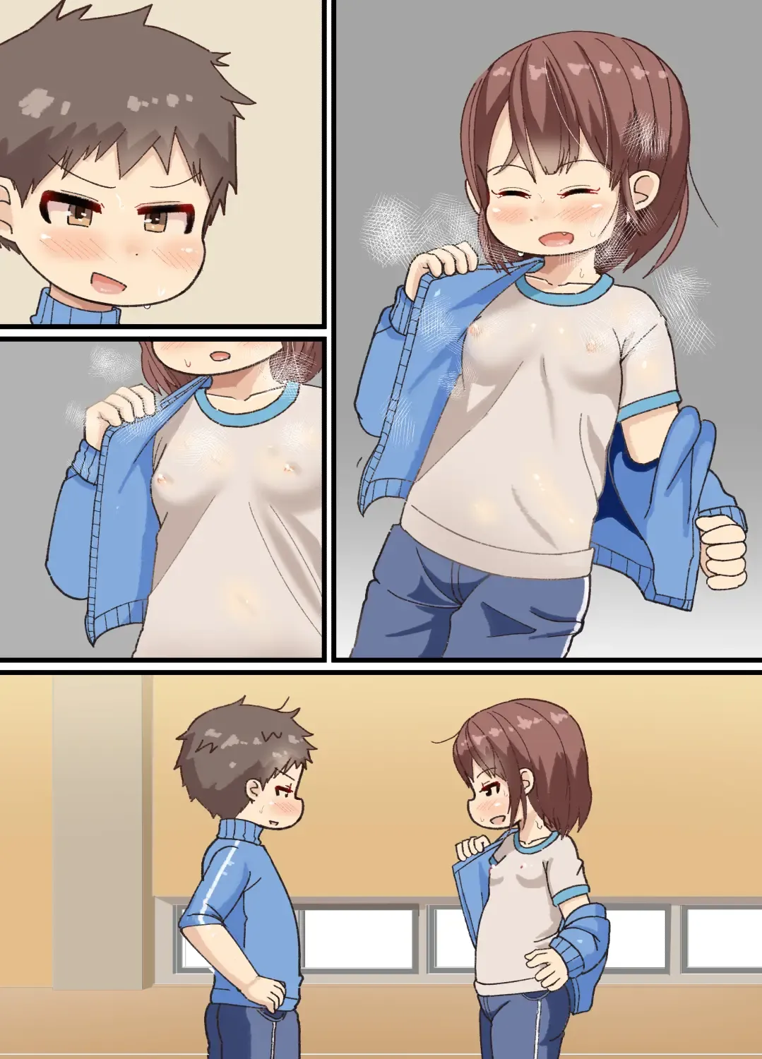 [Amami Hachiware] Jikyuusou no Renshuu Suru Hazu ga Hokentaiiku Shiteta Hanashi Fhentai - Page 39