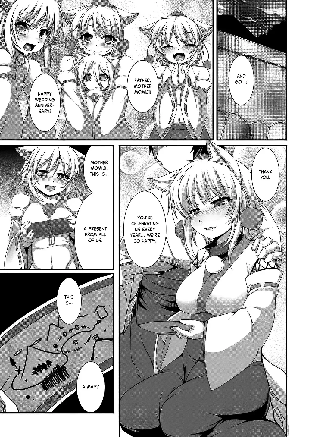 [Takayuki Hiyori] Inubashiri Ryousan Keikaku Kanwa Kyuukei | Inubashiri's Plan to Make Lots of Babies Peaceful Getaway Fhentai - Page 2