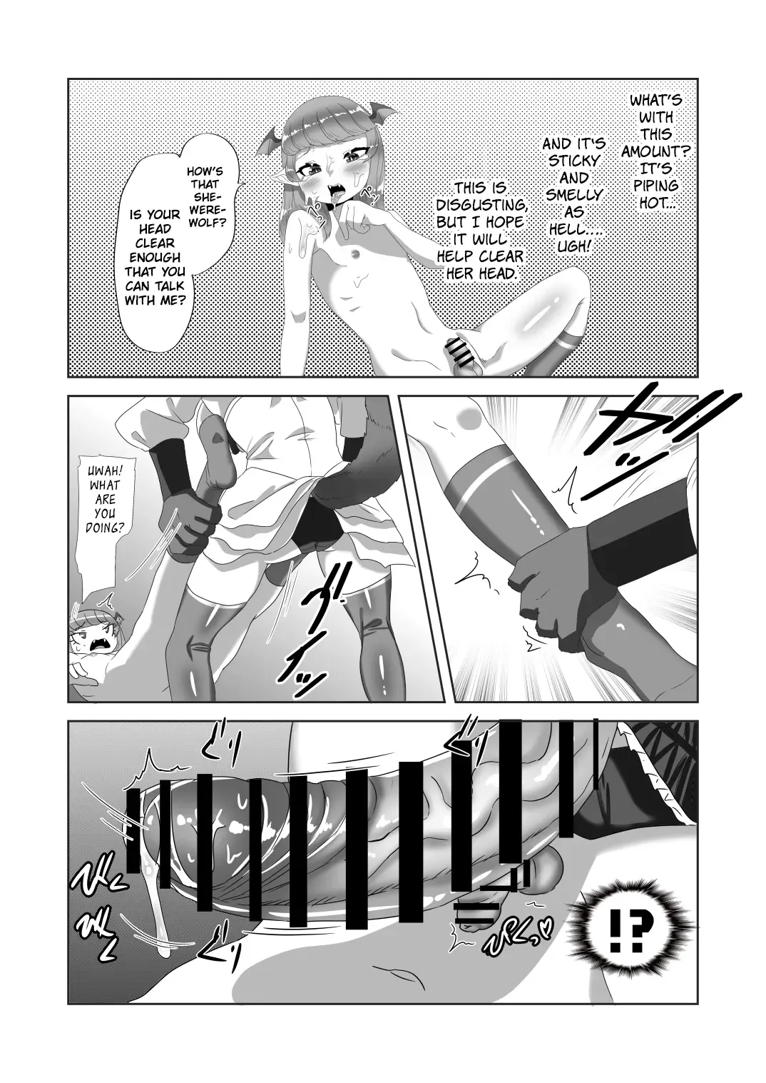 [Apacchi] Shota Kyuuketsuki to Ikenie no Futanari Ookamihime | Vampire Shota and Sacrificial Futanari She-Werewolf Fhentai - Page 23