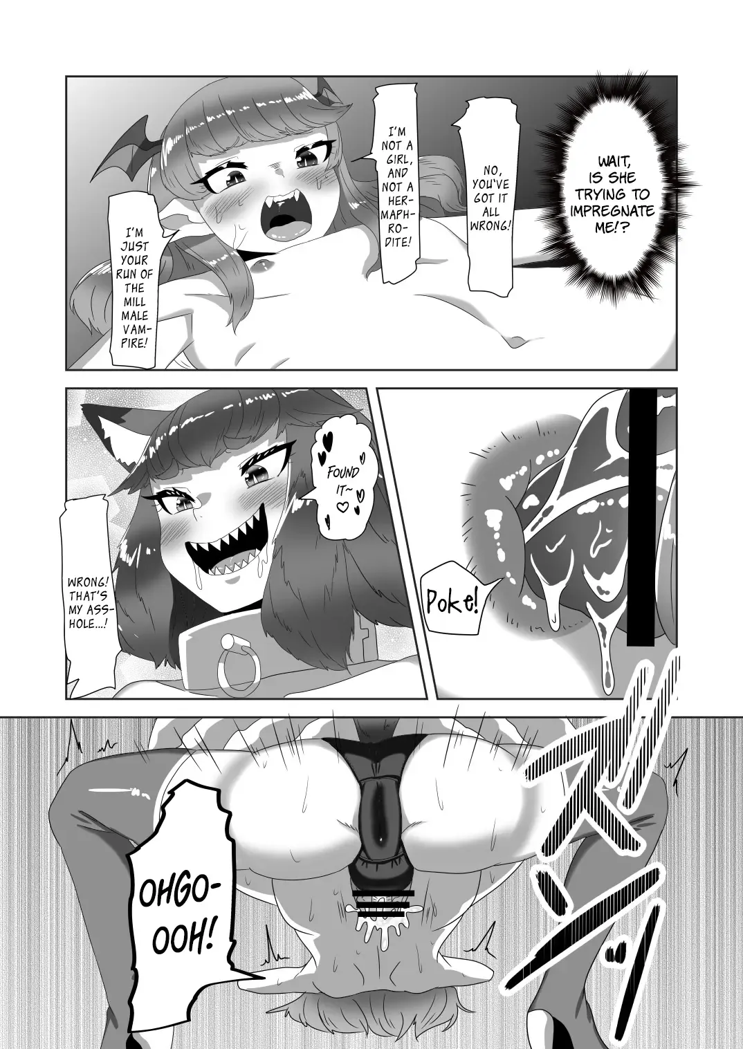 [Apacchi] Shota Kyuuketsuki to Ikenie no Futanari Ookamihime | Vampire Shota and Sacrificial Futanari She-Werewolf Fhentai - Page 25