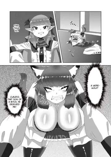 [Apacchi] Shota Kyuuketsuki to Ikenie no Futanari Ookamihime | Vampire Shota and Sacrificial Futanari She-Werewolf Fhentai - Page 11