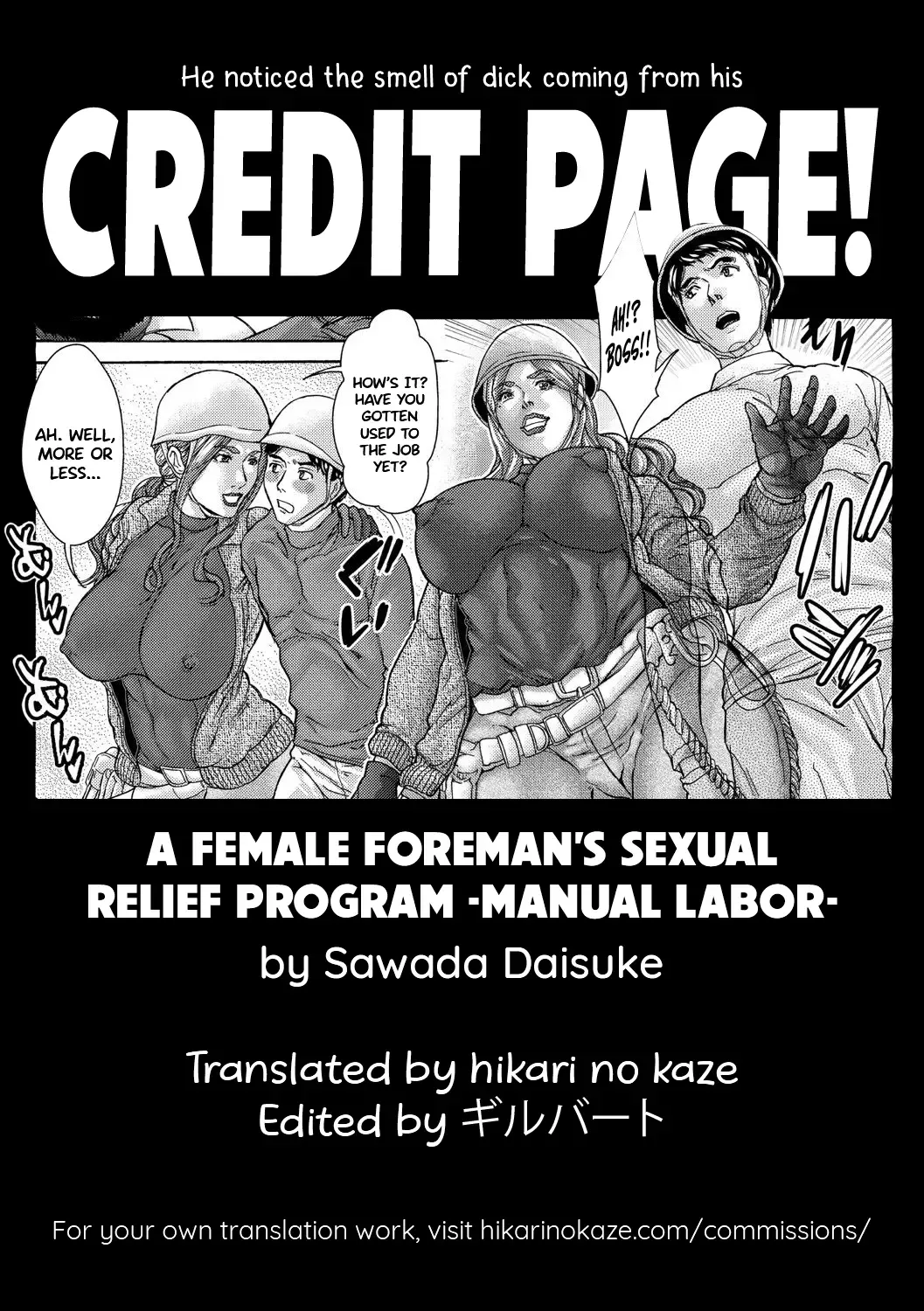 [Sawada Daisuke] Onna Oyakata Seishori Nikutai Roudou | A female foreman's sexual relief program -Manual labor- Fhentai - Page 25