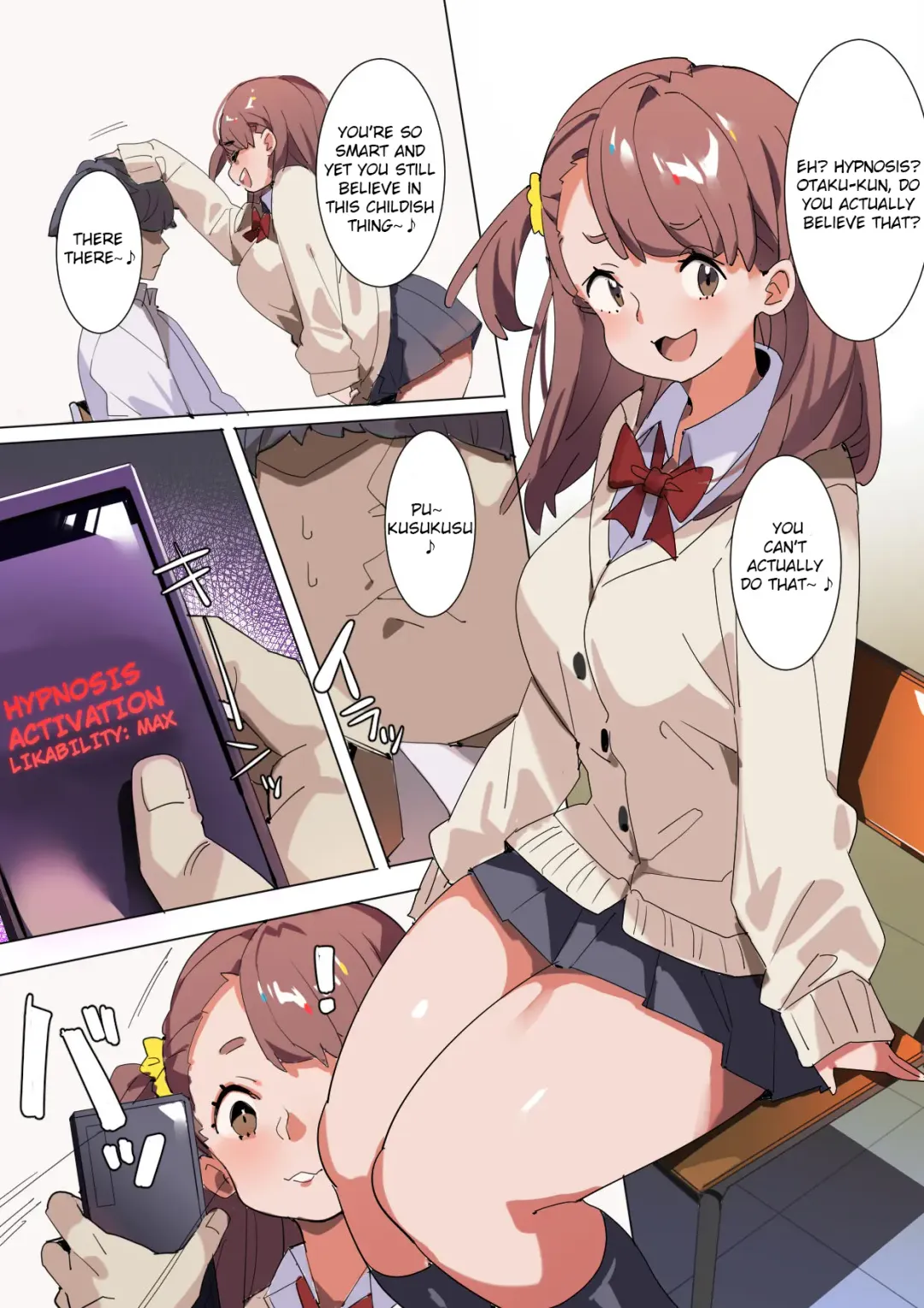 [Batsuma] Uza Garami Gal o Saimin Appli de Damaraseru | Silencing a Gyaru With a Hypnosis App Fhentai - Page 3