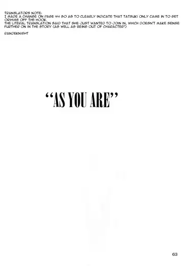 [Aoyama Reo] "As You Are" Fhentai - Page 62