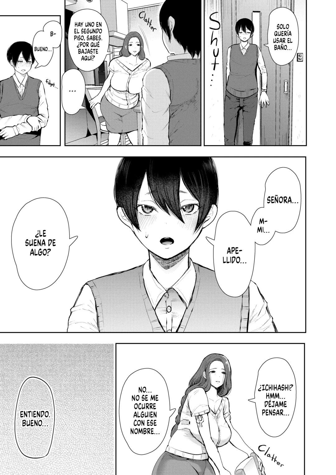 [Shomu] Mukashi no Uwaki Aite no Ko ga Jitsu wa Watashi no Musuko no Doukyuusei de - El Hijo de mi Ex-Amante es el Amigo de mi Hijo Fhentai - Page 12