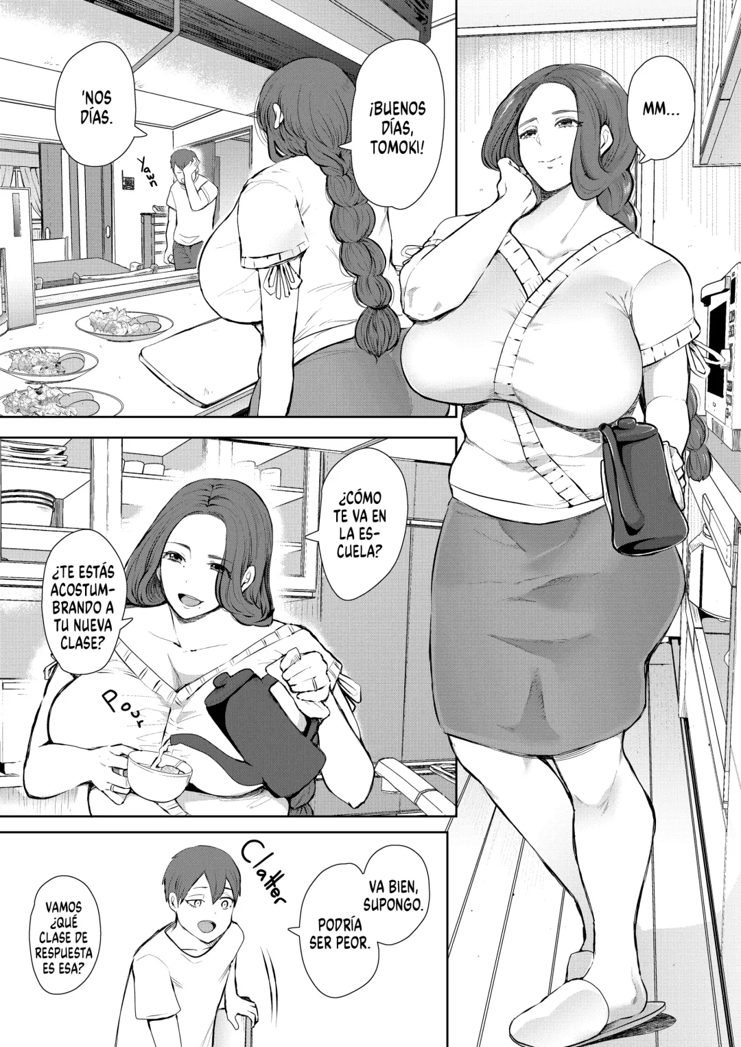 [Shomu] Mukashi no Uwaki Aite no Ko ga Jitsu wa Watashi no Musuko no Doukyuusei de - El Hijo de mi Ex-Amante es el Amigo de mi Hijo Fhentai - Page 4