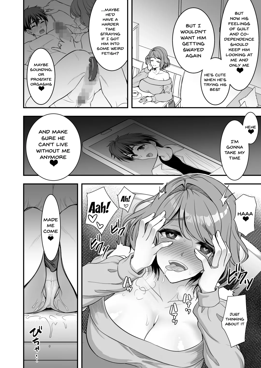 [Son Yohsyu] Toshiue Zuma no Yawaraka na Torikago ~Ore ga Joushi no Tsuma to Uwaki shite mo Tenohira no Ue~ | An Older Wife's Gentle Trap Fhentai - Page 49