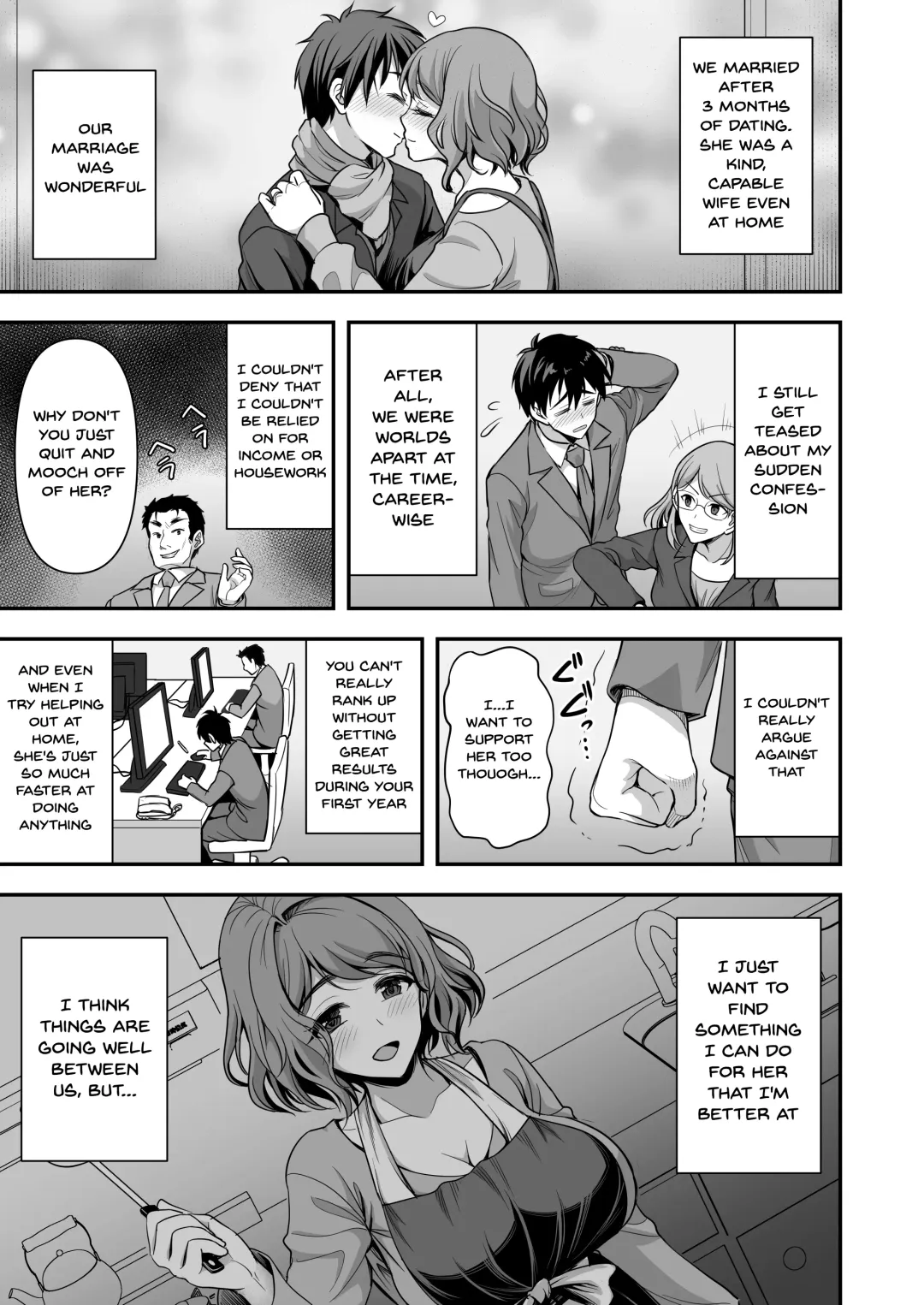 [Son Yohsyu] Toshiue Zuma no Yawaraka na Torikago ~Ore ga Joushi no Tsuma to Uwaki shite mo Tenohira no Ue~ | An Older Wife's Gentle Trap Fhentai - Page 8