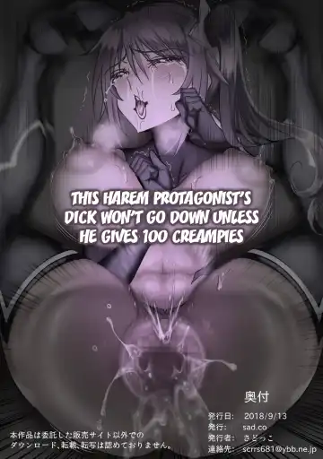[Sadokko] Harem Shujinkou ga Nakadashi Hyakuhappatsu Kimenakya Bokki Osamaranai!! | Unless This Harem Protagonist Can Cum 100 Times He Won't Be Able To Stop Being Hard!! Fhentai - Page 78