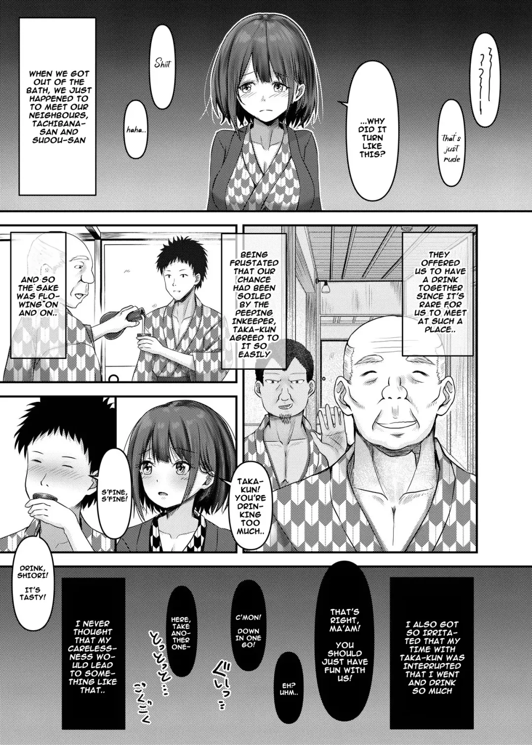 [Sashimi] Hitozuma Shiori ga Onsen Ryokou de NTRta Hi Fhentai - Page 9