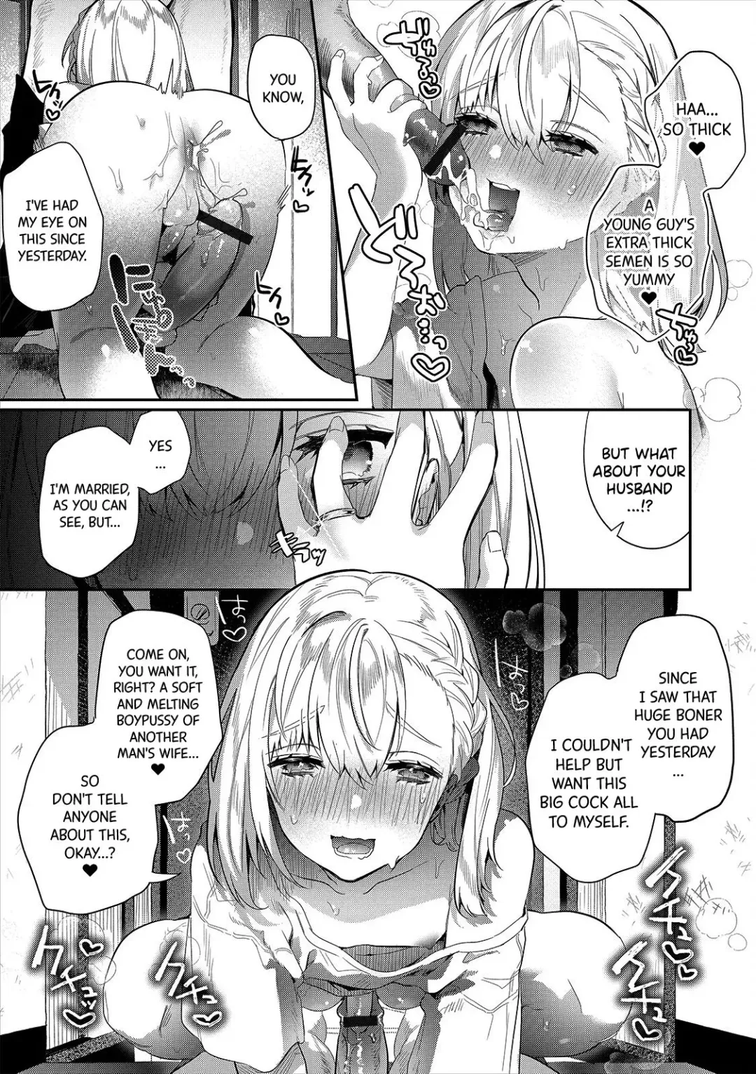 [Hagiyoshi] Hitozuma♂ Gogo no Sakusei Ajimi Special | A Wife♂'s Afternoon Cum-Tasting Special Fhentai - Page 8