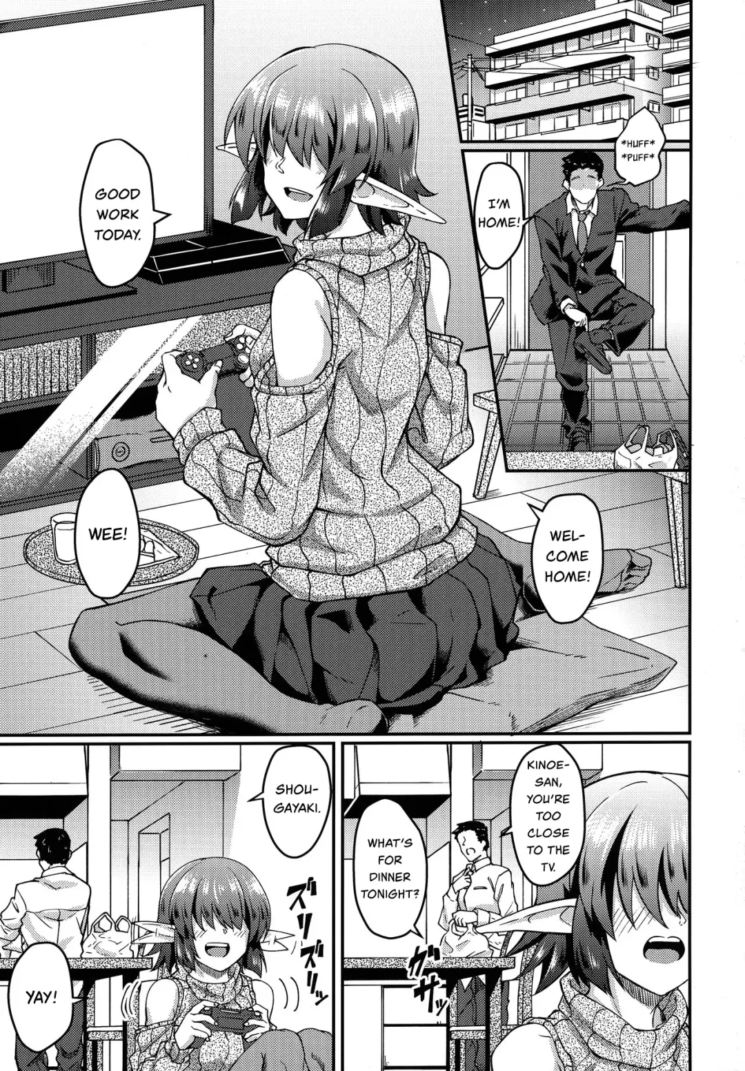 [Hirano Kawajuu] Mekakure Elf-san no Iru Seikatsu | Living with an Elf Whose Hair Hides Her Eyes Fhentai - Page 2