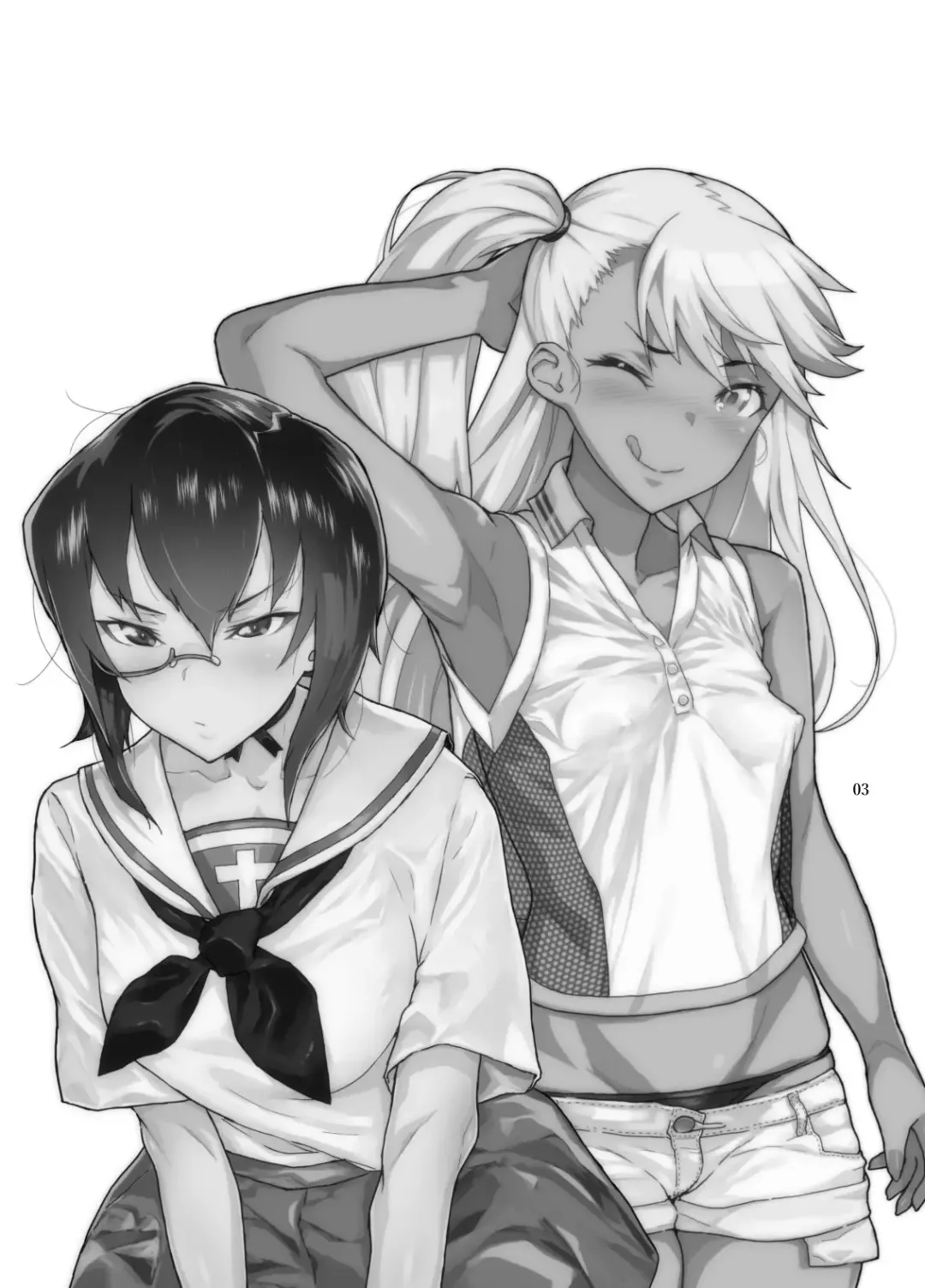 [Yamashita Kurowo] Chloe & GirlPan Goudoubon Fhentai - Page 2