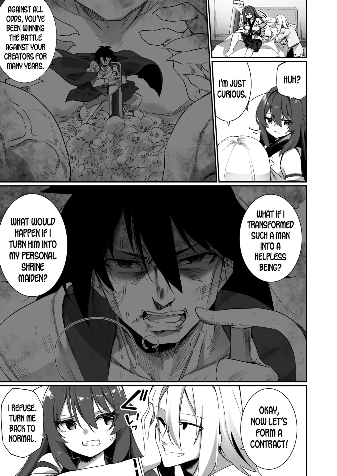 [Kanmuri] TS Miko-san wa Aragaitai! Fhentai - Page 6