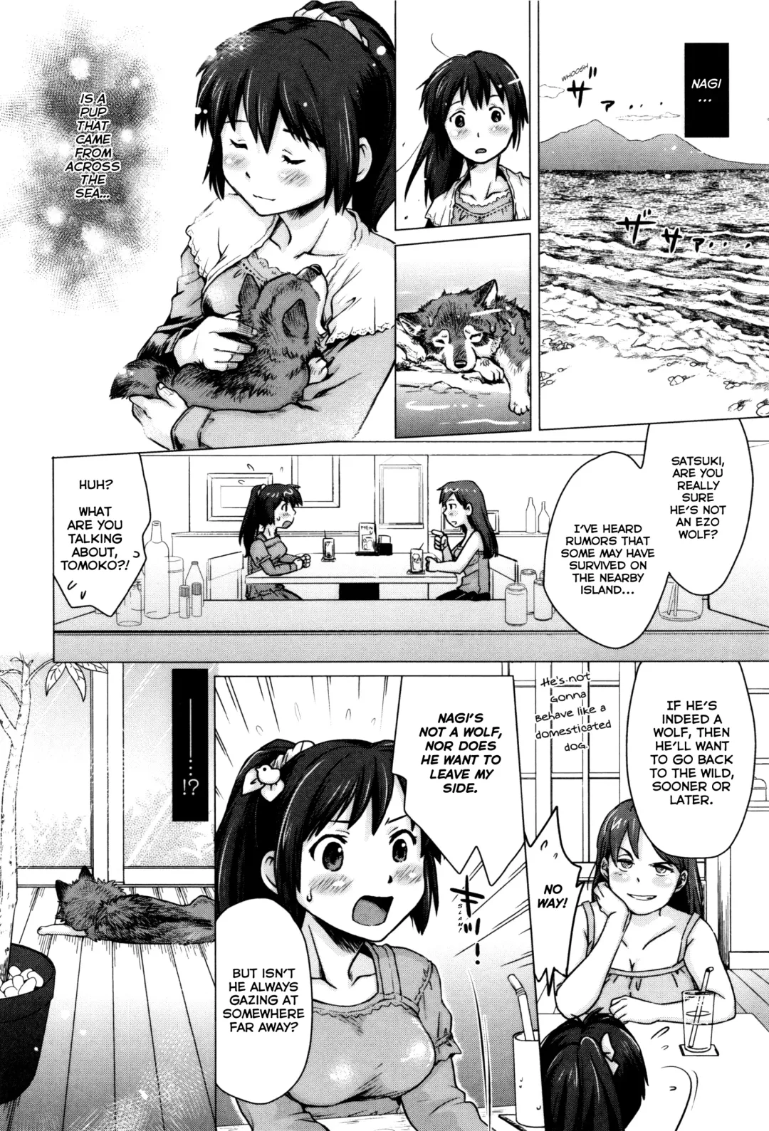[Souko Souji] Nagi, Ikanaide! ~Ookami to Shoujo~ | Don't Go, Nagi! ~Wolf & Girl~ (decensored) Fhentai - Page 4