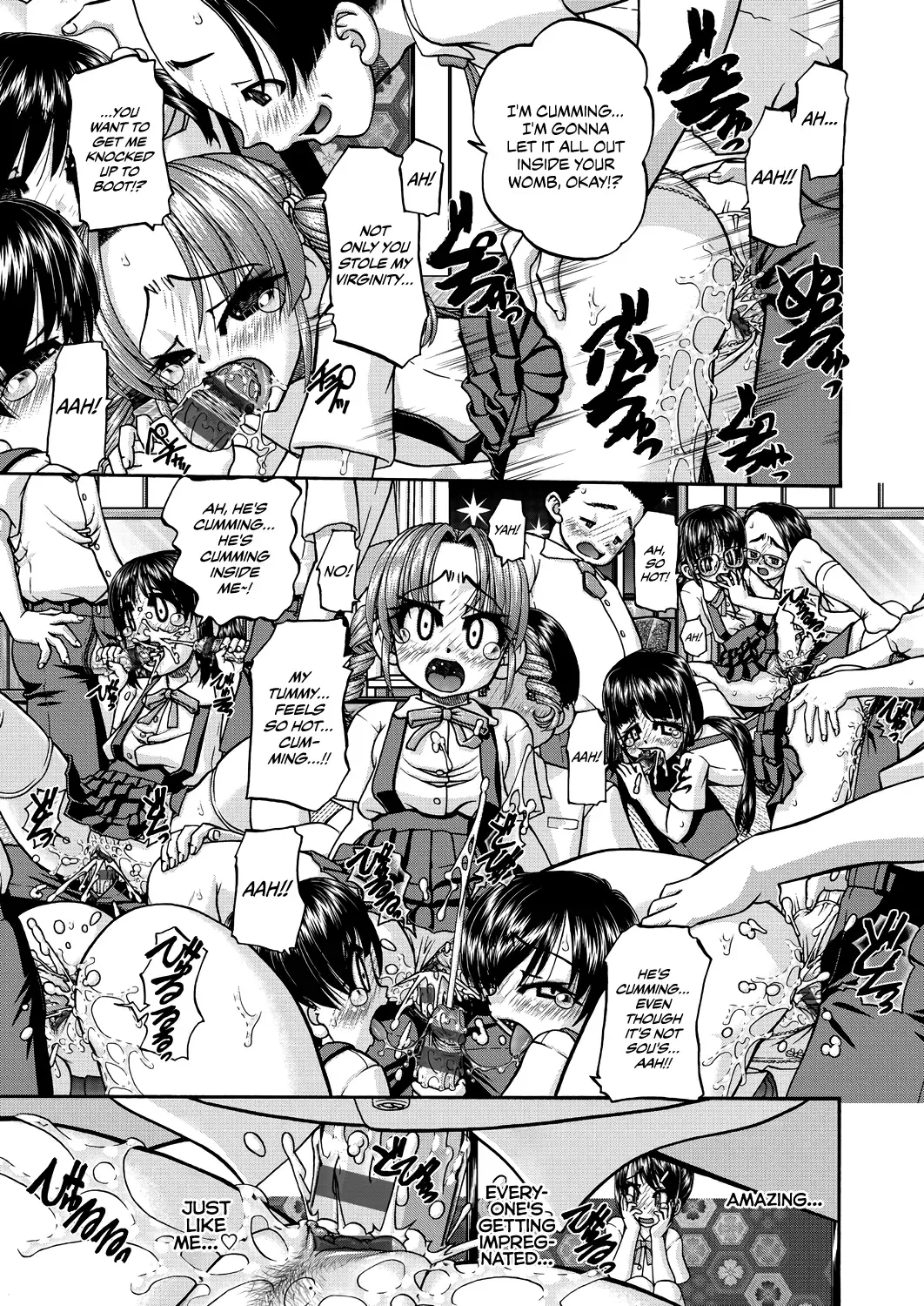 [Chunrouzan] Joshi Shougakusei Ninshin Club | Gradeschooler Childbearing Club Fhentai - Page 91