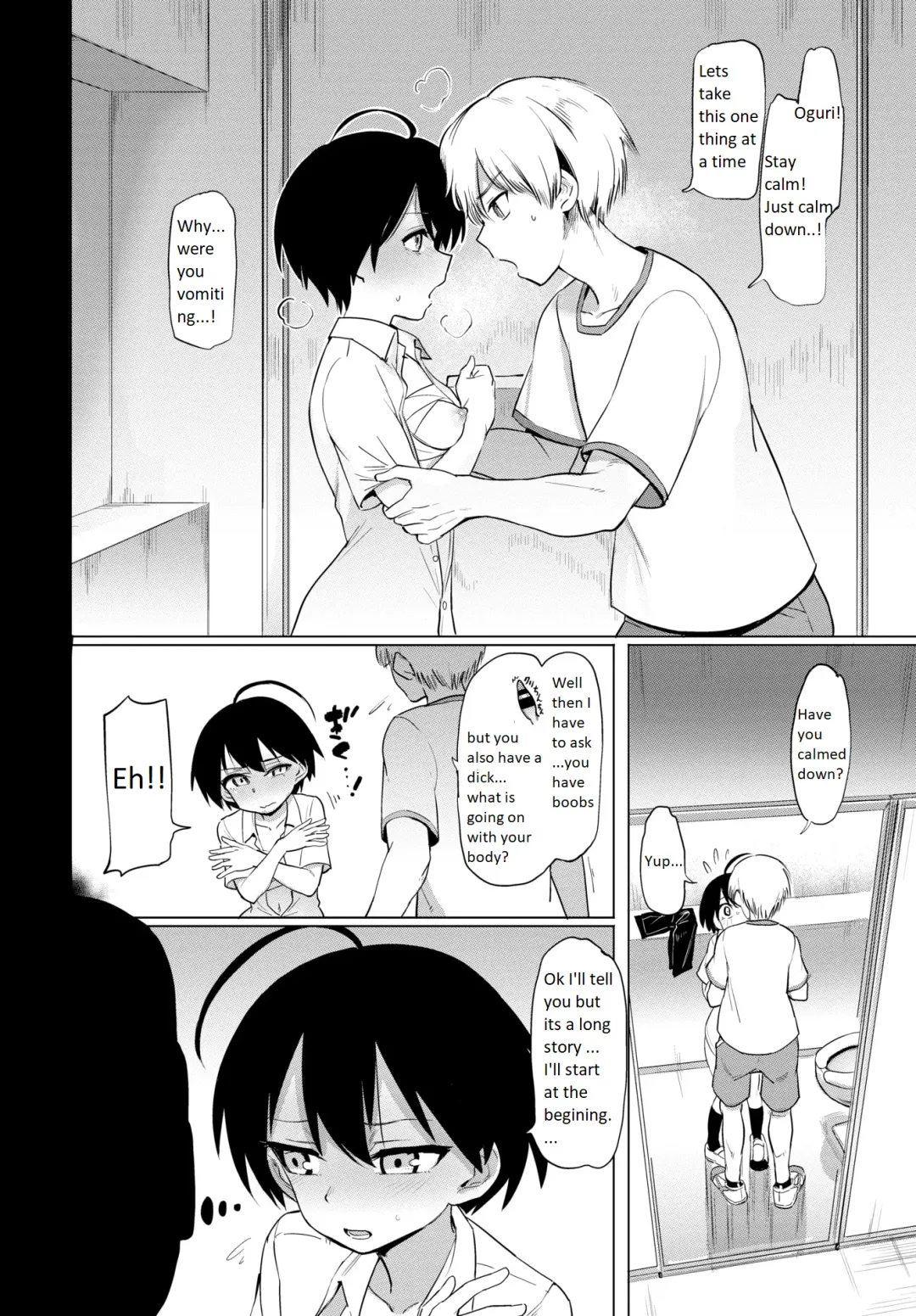 [Aomushi] Furuya-kun to Oguri-san The transfer student is a futanari! Fhentai - Page 4