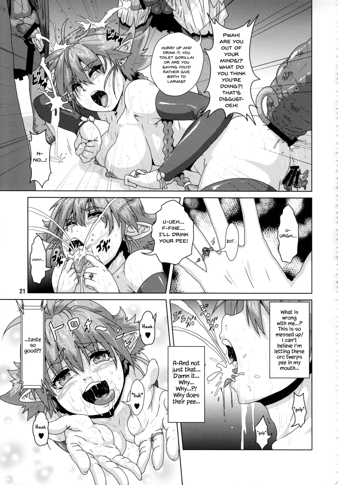 [Kurosaki Kotora - Risei] Tsuyoki Elf Sennou Shokushu Choukyou Fhentai - Page 20