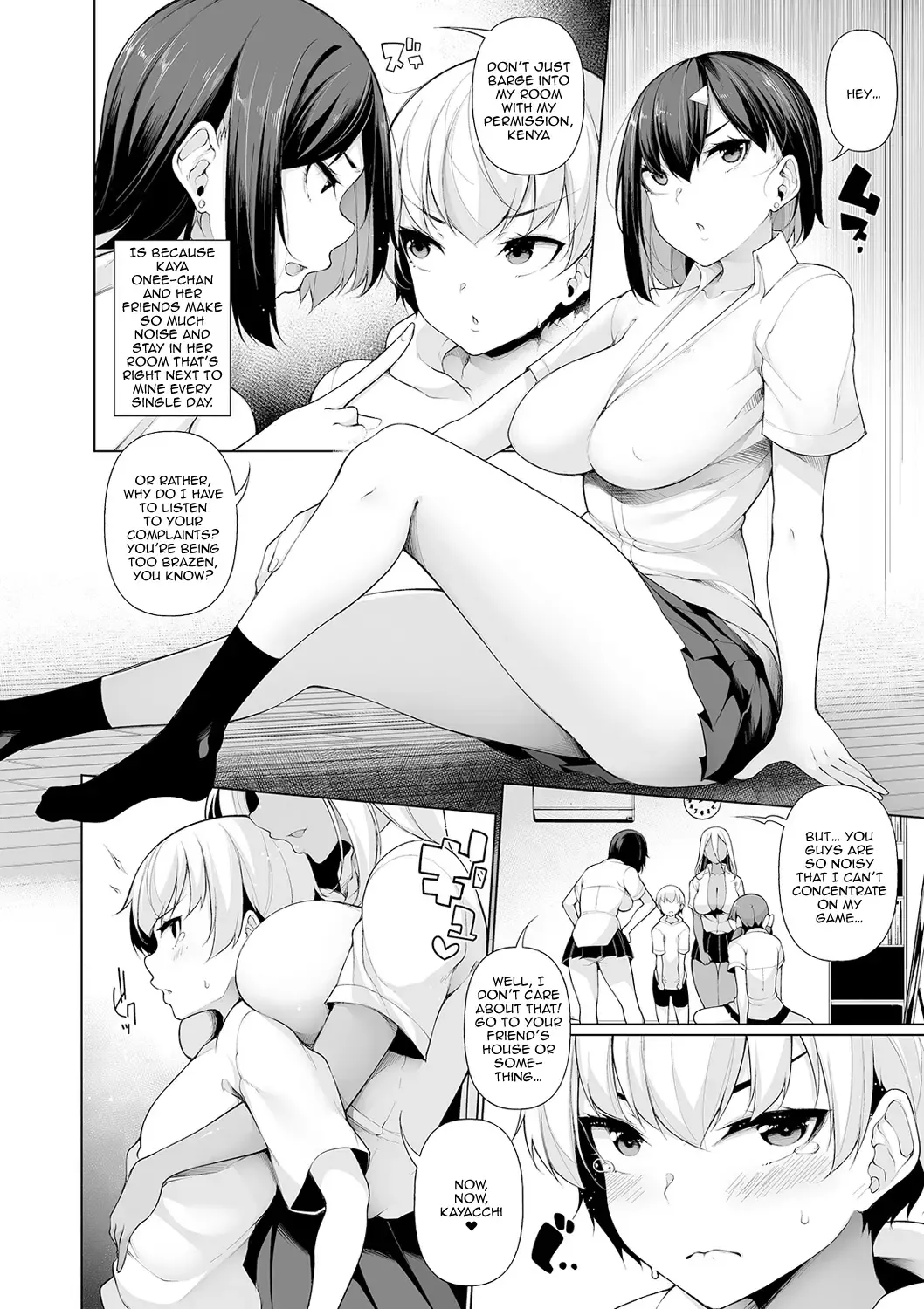 [Sakamata Nerimono] Zenbu Gal na Nee-chan no Sei | It's All The Gal Nee-chans' Fault Fhentai - Page 6