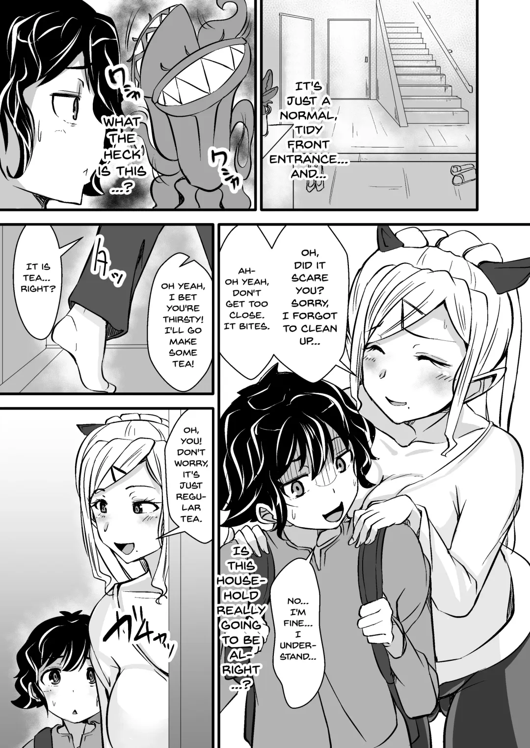 [Yottan] Ishukan Homestay ~Elf Oyako to no Amaai Seikatsu~ | Inter-Species Homestay Fhentai - Page 5