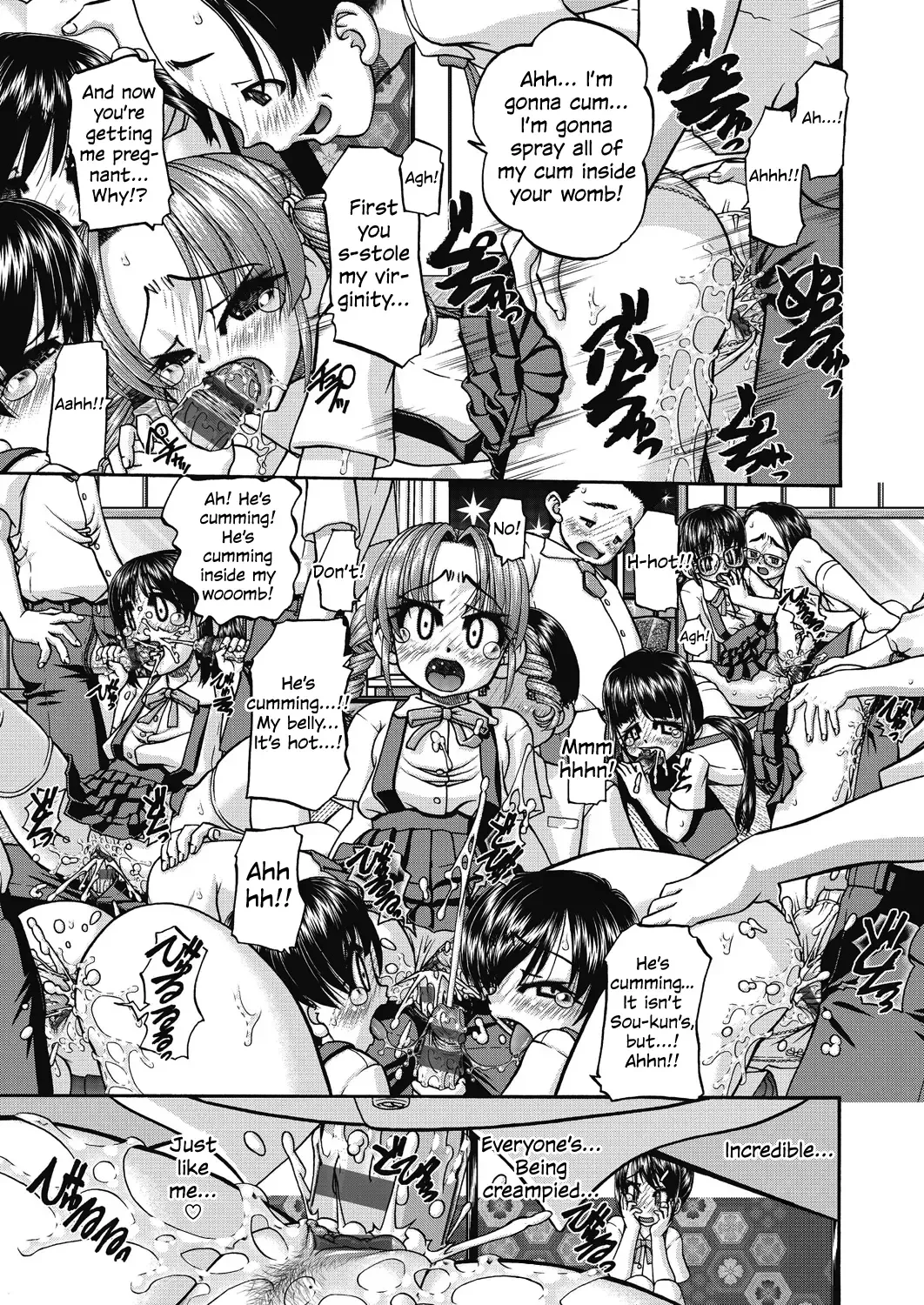 [Chunrouzan] Joshi Shoumarusei Ninshin Club | Gradeschooler Child Bearing Club Fhentai - Page 91