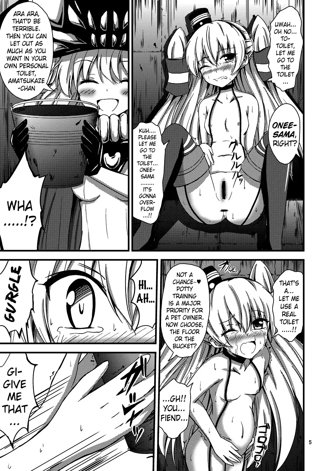 [Aikawa Ryou] Kuubo Wo-Kyuu-chan no Amatsukaze Yuri Dorei Choukyou -Shiri Dorei Keiyaku Hen- | Standard Carrier Wo-Class's Amatsukaze Yuri Slave Training ~Ass Slave Agreement~ Fhentai - Page 6
