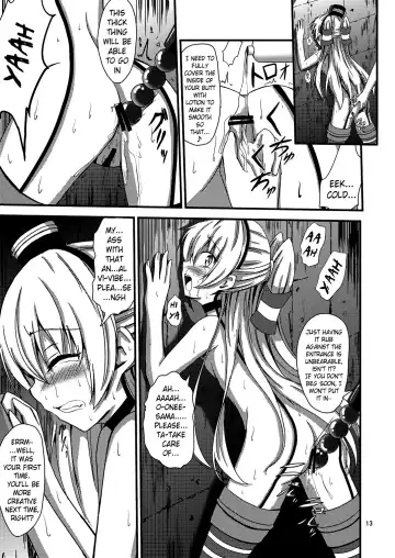 [Aikawa Ryou] Kuubo Wo-Kyuu-chan no Amatsukaze Yuri Dorei Choukyou -Shiri Dorei Keiyaku Hen- | Standard Carrier Wo-Class's Amatsukaze Yuri Slave Training ~Ass Slave Agreement~ Fhentai - Page 14