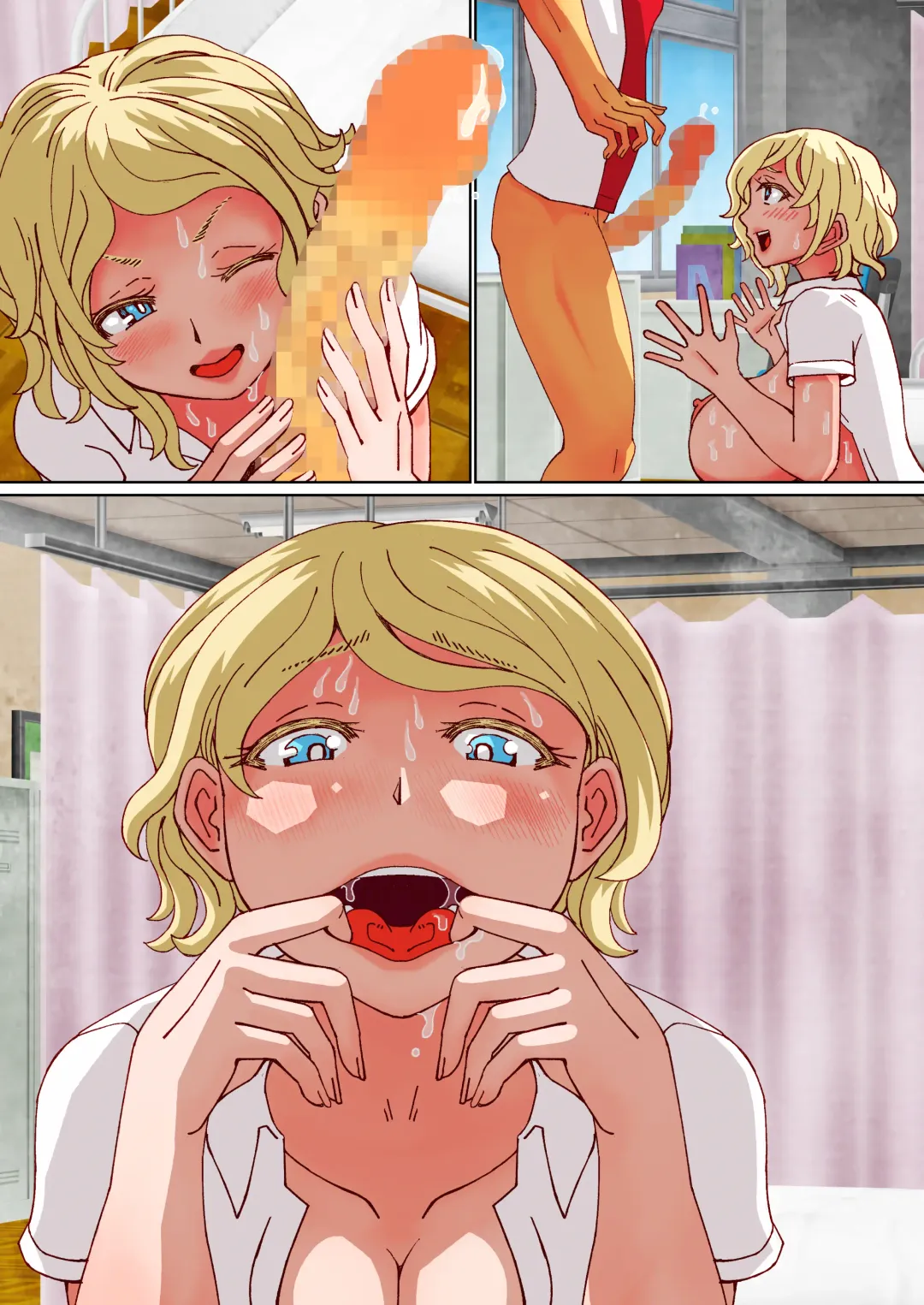 [Bouten Musubi] Hokenshitsu nite Russia Musume o Irrumatio de Shikkin Sasete! / Making a Russian Schoolgirl Incontinent with Irrumatio in the Infirmary! Fhentai - Page 8