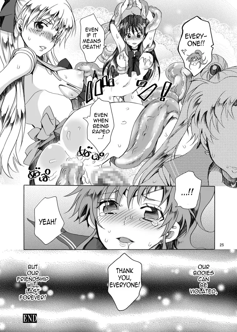 [Yu-ri] Bishoujo senshi ni oshioki! ~ Shokushu-hen ~ ! | Punish the Pretty Sailor Soldiers ~Love and Justice~ Fhentai - Page 24