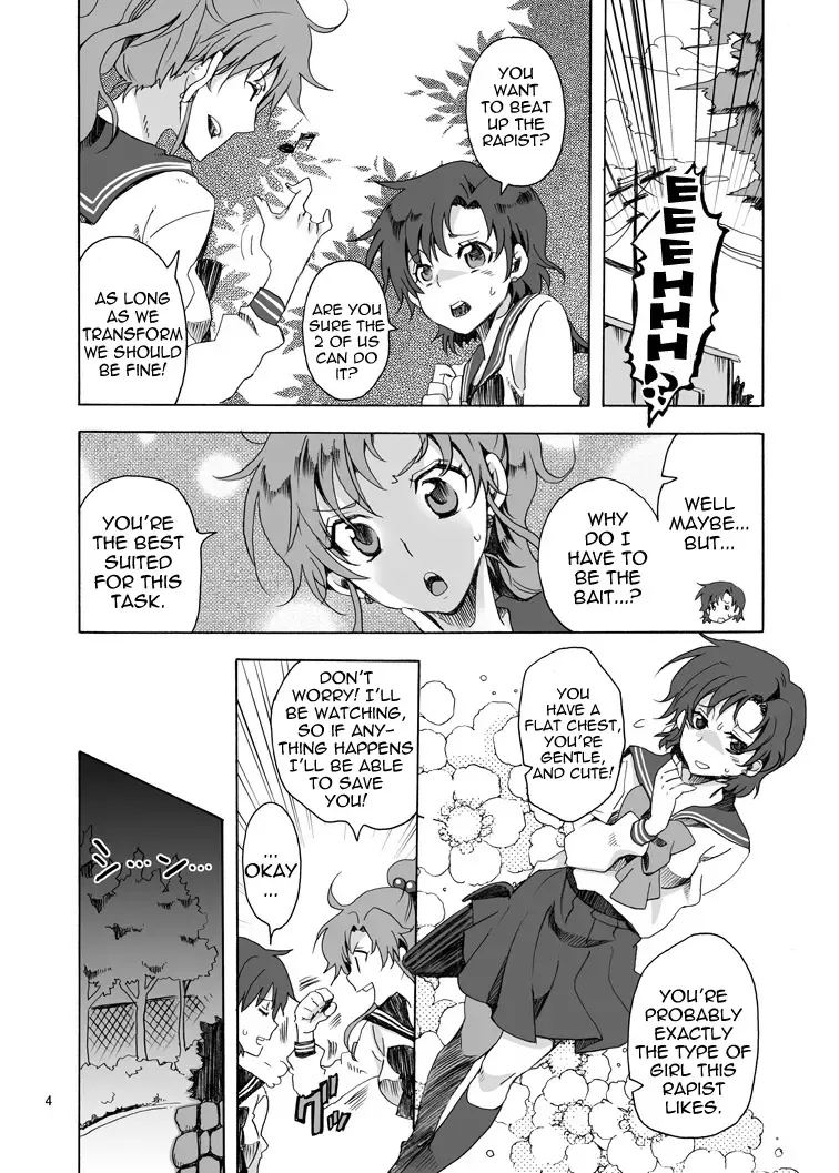 [Yu-ri] Bishoujo senshi ni oshioki! ~ Shokushu-hen ~ ! | Punish the Pretty Sailor Soldiers ~Love and Justice~ Fhentai - Page 3