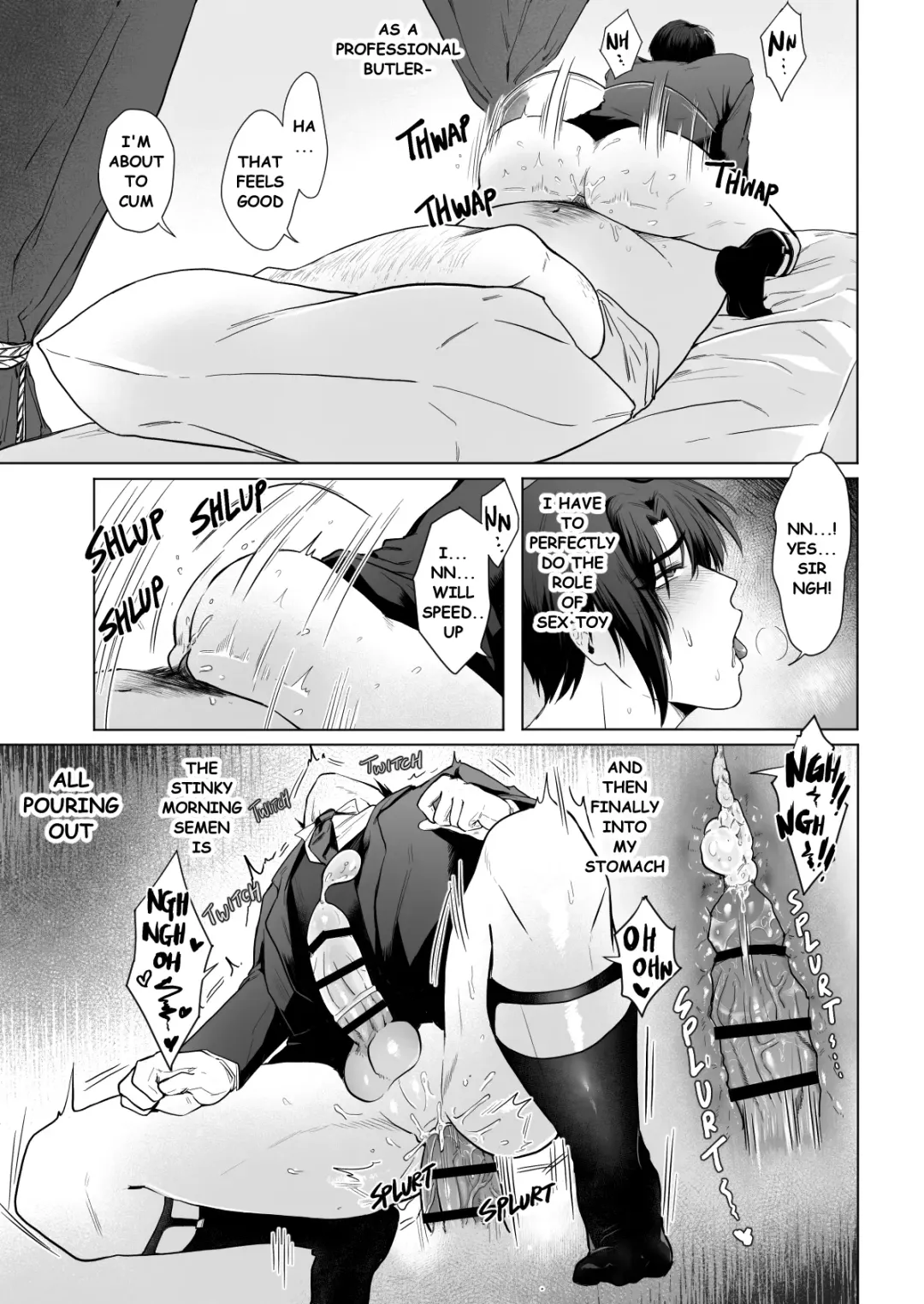 Junjin no Koto ga Daikirai na Shutsuji no Nukari no Nai Seishori Gyoumu | Perfect Sexual Assistant of Butler Who Detest the Master Fhentai - Page 11
