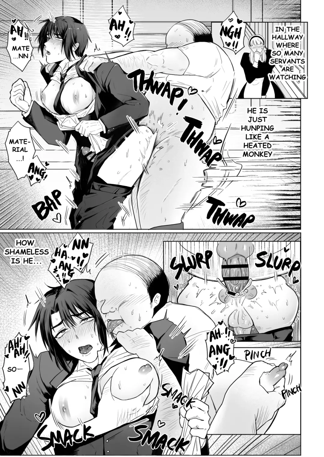 Junjin no Koto ga Daikirai na Shutsuji no Nukari no Nai Seishori Gyoumu | Perfect Sexual Assistant of Butler Who Detest the Master Fhentai - Page 17