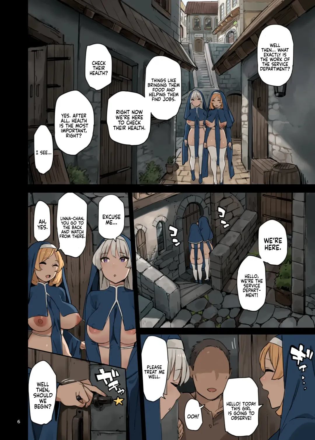 Houshibu o Kengaku Shiyou! | Let's Visit The Service Department! Fhentai - Page 6