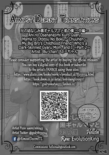 [Bu-chan] Ani no Osananajimi Kuro Gal Mama to Otouto no Boku Chuuhen | My Big Bros' Childhood Friend, Who's a Dark-Skinned Gyaru Mom, and I. Part 2 Fhentai - Page 21