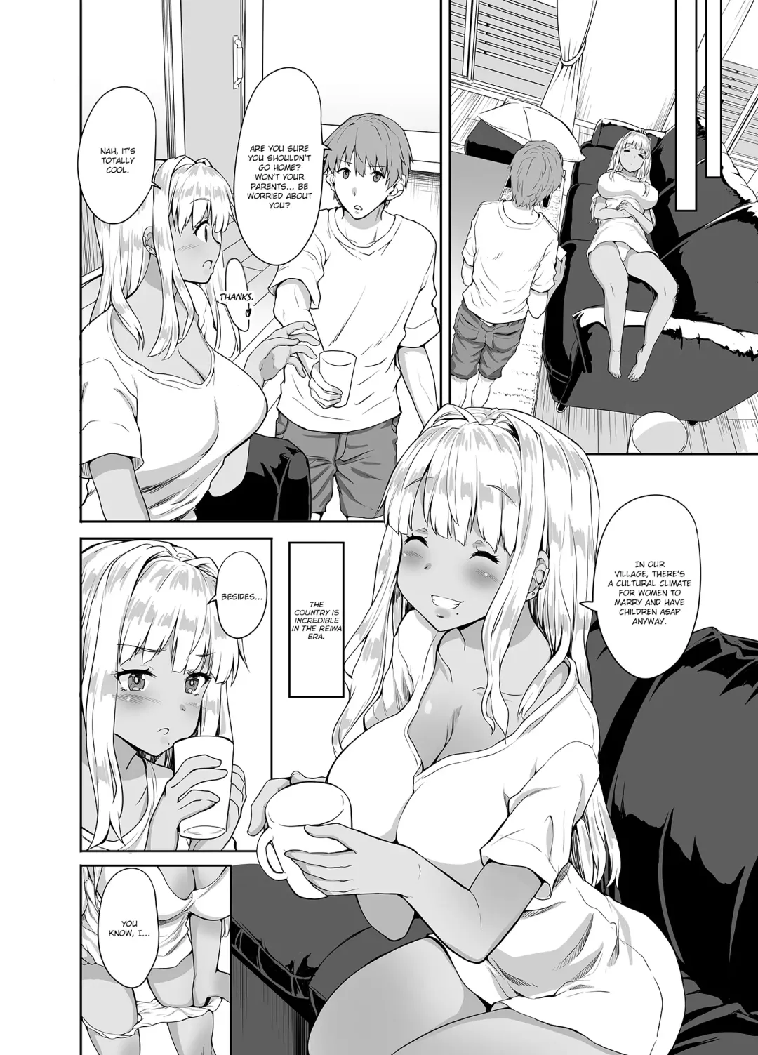 [Kaduchi] Inaka no Kuro Gal JK to Kekkon shimashita | I Married a Country Kuro-Gyaru JK Fhentai - Page 29