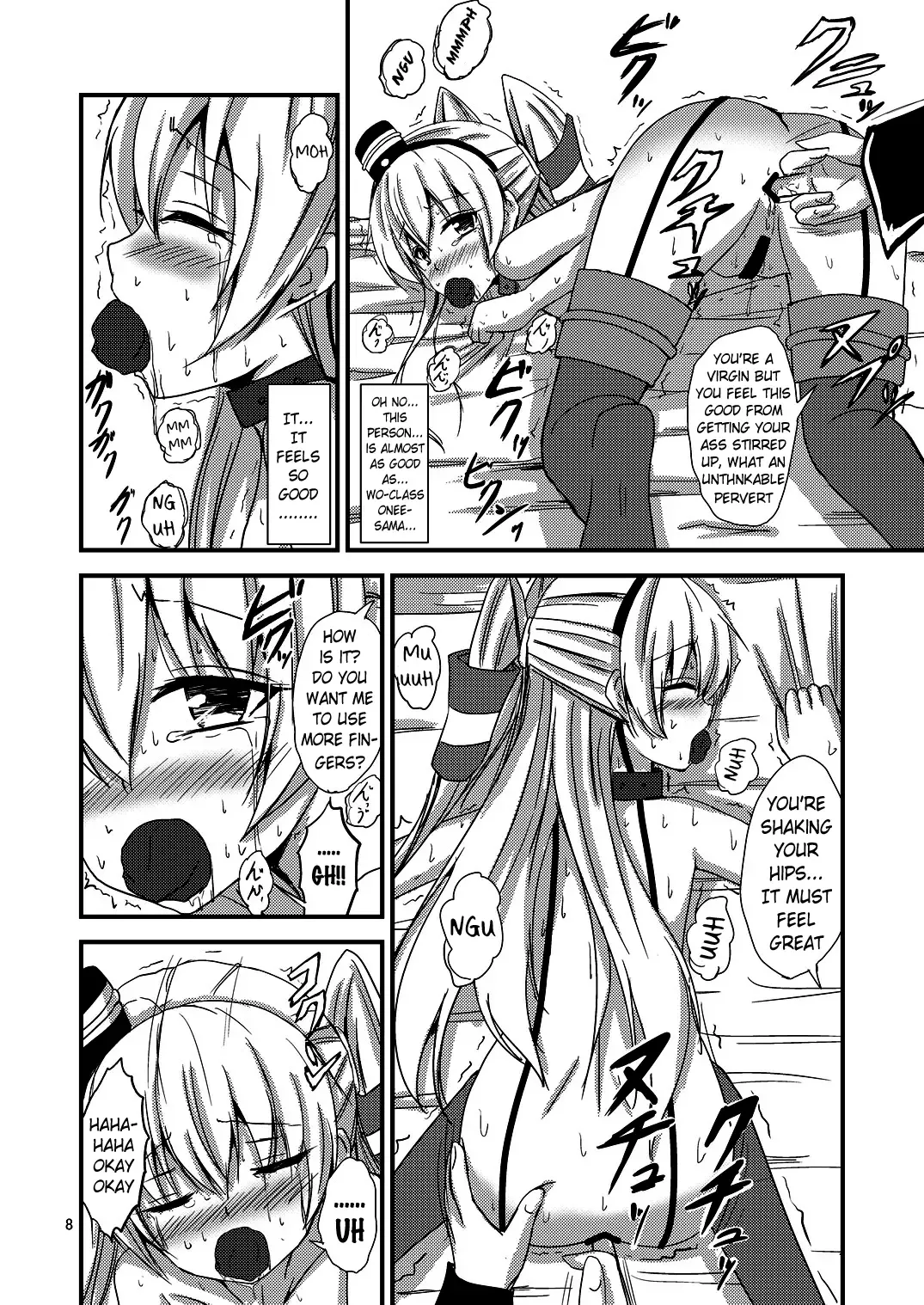 [Aikawa Ryou] Kuubo Wo-Kyuu-chan no Amatsukaze Yuri Dorei Choukyou ~Shuuchi 3P Choukyou Hen~ | Standard Carrier Wo-Class's Amatsukaze Yuri Slave Training ~Threesome Training~ Fhentai - Page 9
