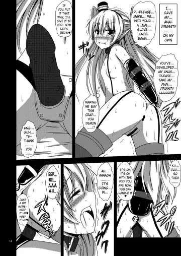 [Aikawa Ryou] Kuubo Wo-Kyuu-chan no Amatsukaze Yuri Dorei Choukyou ~Shuuchi 3P Choukyou Hen~ | Standard Carrier Wo-Class's Amatsukaze Yuri Slave Training ~Threesome Training~ Fhentai - Page 15