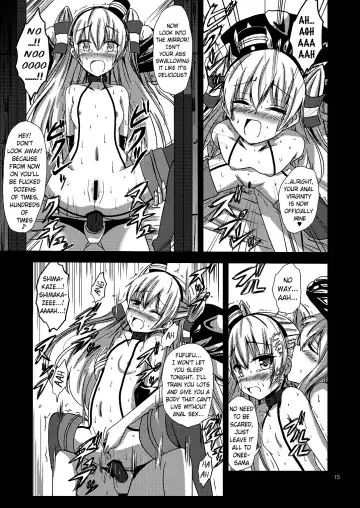 [Aikawa Ryou] Kuubo Wo-Kyuu-chan no Amatsukaze Yuri Dorei Choukyou ~Shuuchi 3P Choukyou Hen~ | Standard Carrier Wo-Class's Amatsukaze Yuri Slave Training ~Threesome Training~ Fhentai - Page 16