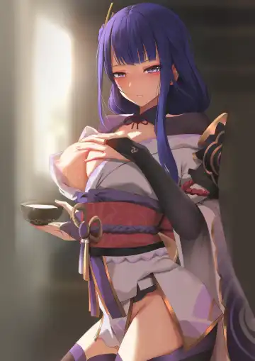 [Ginhaha] Raiden Shōgun to Goshujinsama | Raiden Shogun and her Master Fhentai - Page 2