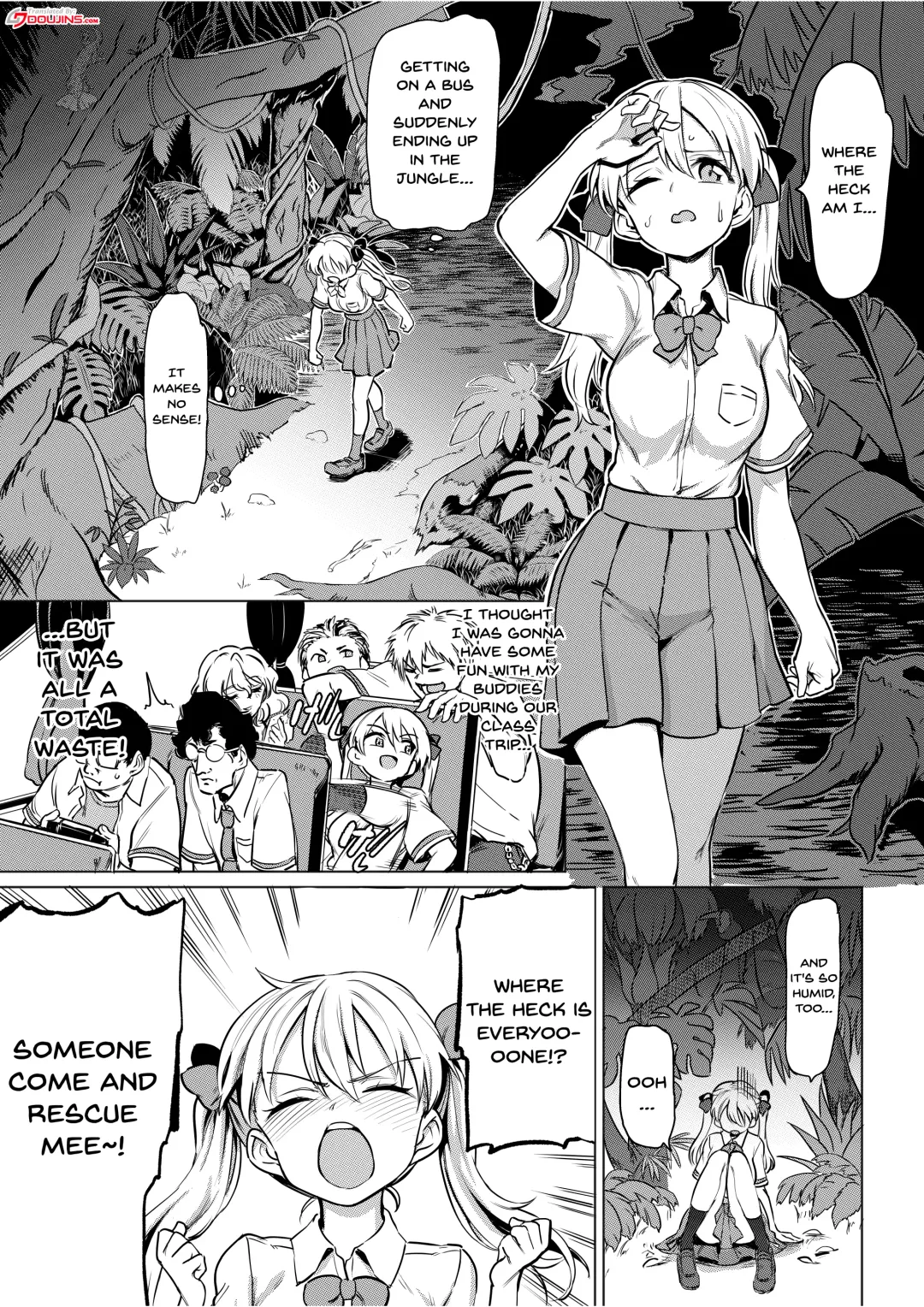 [Aomushi] Goblin x Joshikousei x Houkai Namaiki Gal Hen | Goblin x Schoolgirls x Collapse Cheeky Gal Edition Fhentai - Page 2