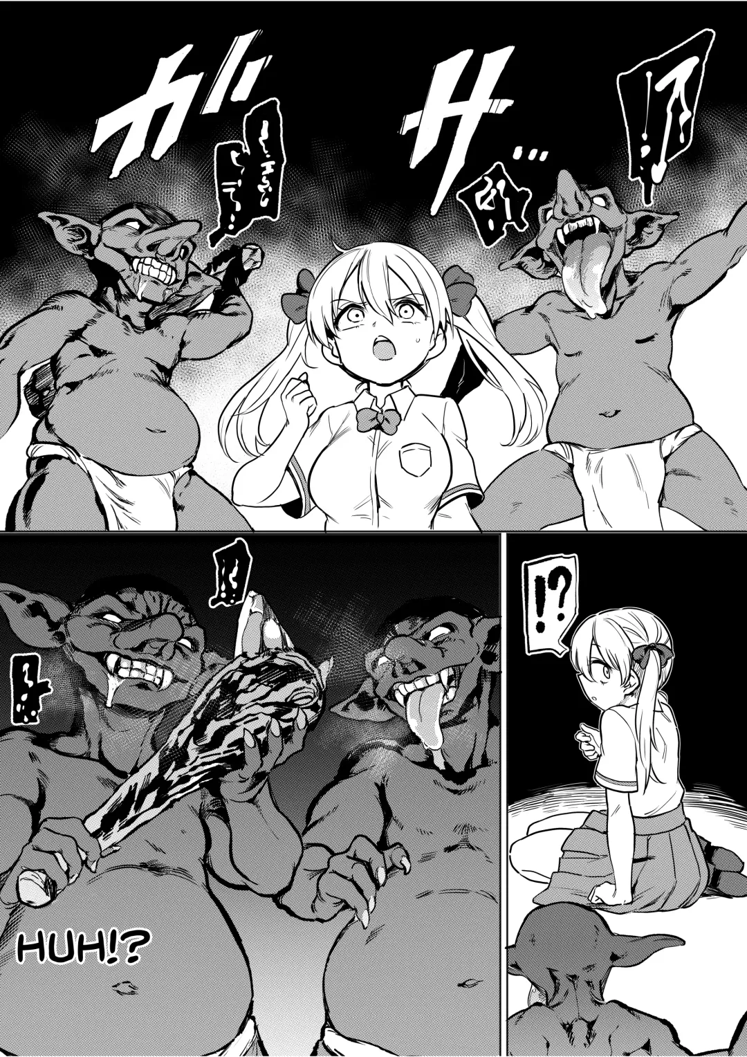 [Aomushi] Goblin x Joshikousei x Houkai Namaiki Gal Hen | Goblin x Schoolgirls x Collapse Cheeky Gal Edition Fhentai - Page 3